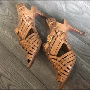 Worn but expensive pair of heels